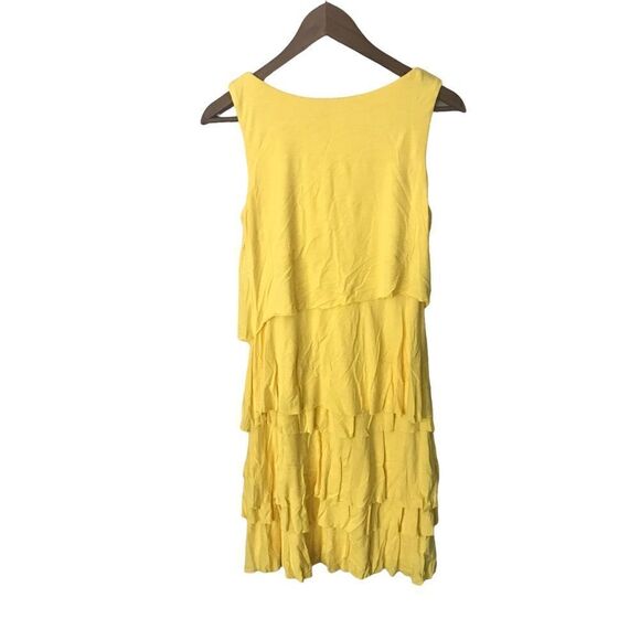 Calvin Klein ruffled Yellow Dress, 4 - Picture 7 of 9